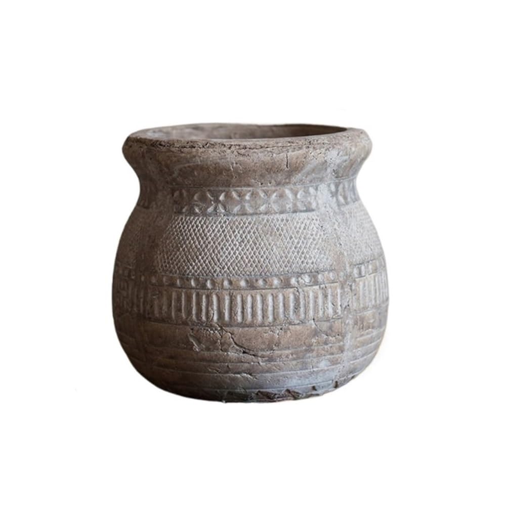 XBGfdySD Clay Planter Pot, with Drain Hole Farmhouse Style Flowerpot Indoor Outdoor Plant Pot(Large)