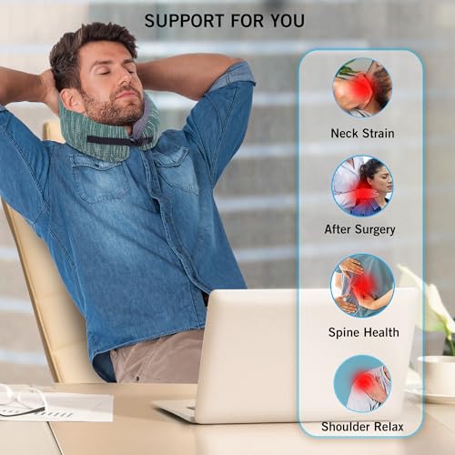 Image of Kenneth Cole Unisex U-Shaped Neck Pillow - Adjustable & Ergonomic Design Travel Pillow|Ultimate Comfort Neck Pillow Ideal for Cars, Trains, Home, Office, Long Flight|Full Surrounding & Soft Pillow