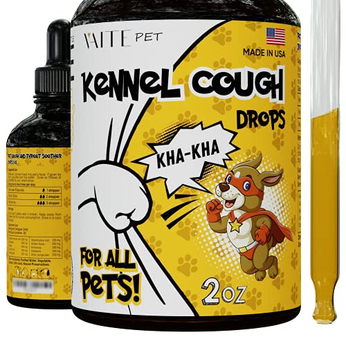 Kennel Cough Drops for Dogs and Cats - Supplements for Health - Throat and Respiratory Support - Kennel Cough - Throat and Respiratoryâ€¦