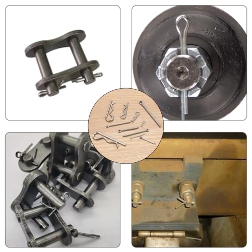 227 Stück Edelstahl Splinte Sortiment: R Clips Splinte Set & Sicherungssplinte Sets, Federstecker Sets, Metallsplinte Federsplinte Edelstahl Sicherungsstift für Autos Mechaniker Gartengeräte