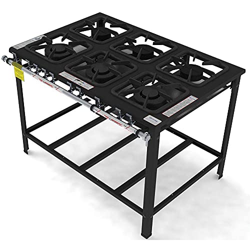 Fogão Industrial Gastromaq 6 Bocas Mistas Linha Encosto Fg306em