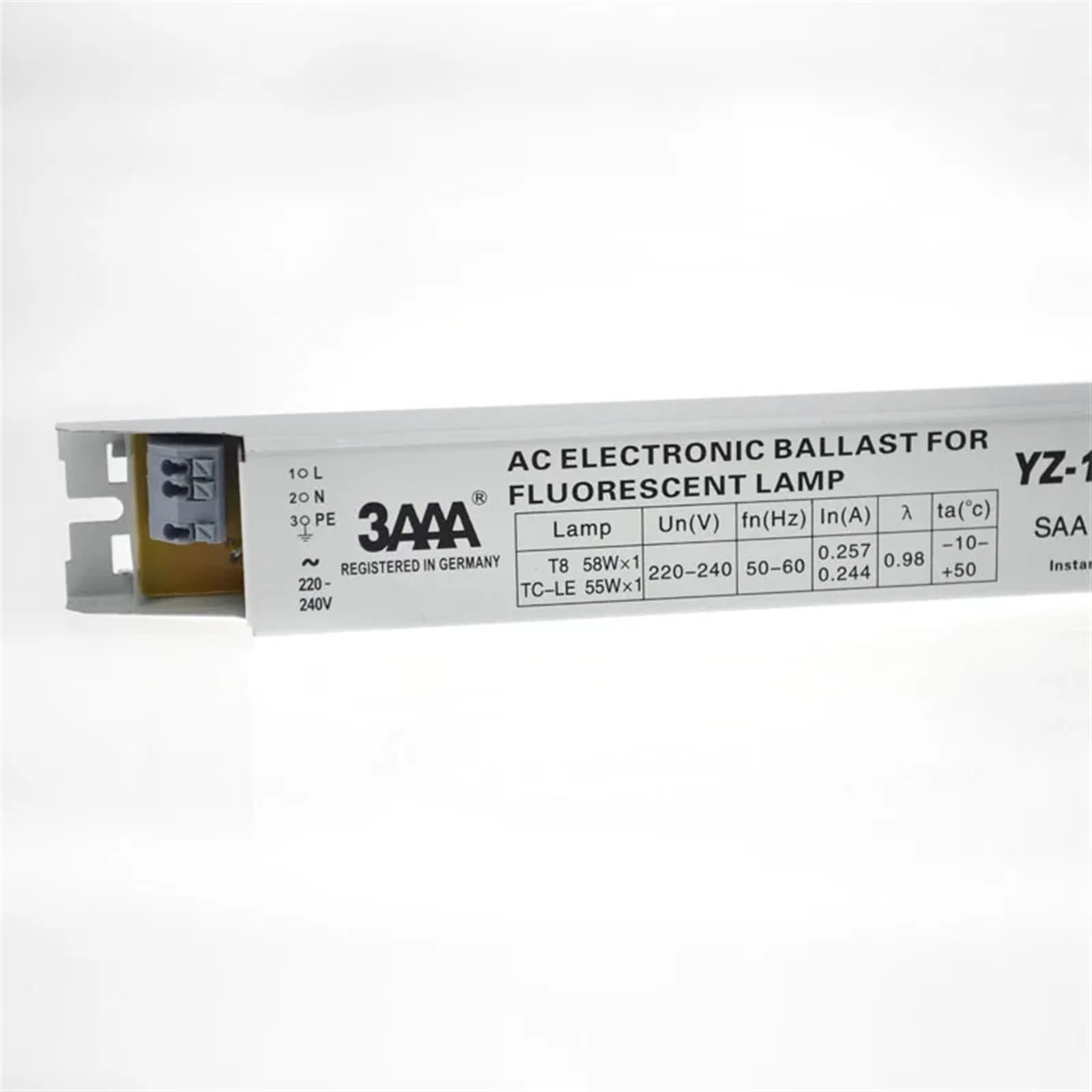 3AAA YZ-158EAA YZ-258EAA T8/TC-L 220 V 2 * 58 W 2 * 55 W T8 elektronische vorschaltgerät ist geeignet for T8 leuchtstofflampe Werbung licht Box gleichrichter (Size : YZ-158EAA)
