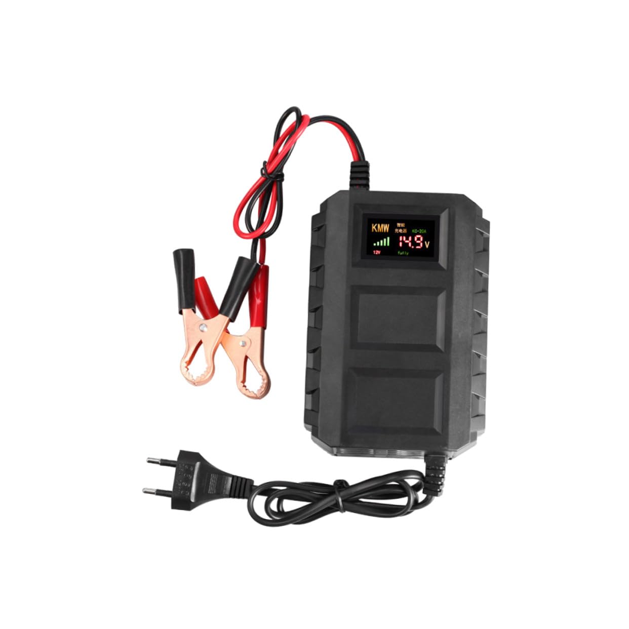 STOBAZA Chargeur Batterie Auto pour et Camions Protection Multiple Surchauffe et Courts Circuits Compatible Batteries Acide Charge Stable et Sécurisée