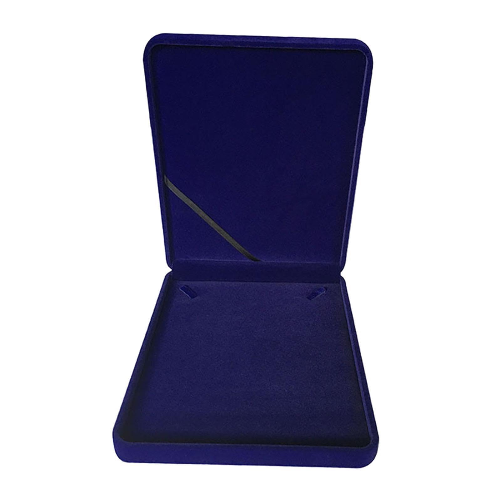 TWISAXC Premium Jewelry Display Box Storage Velvet Necklace Organizer Best Gift For Parties Weddings Elongated Pearl Necklace Box Provides Ample Space To