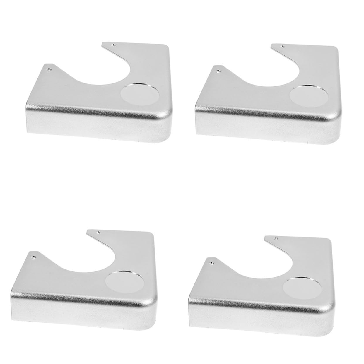 BESPORTBLE 1set Pool Table Chrome Corners Table Corner Accessory Corner Plate Accessory Billiard Table Corner Guard Plate Billiard Accessories Snooker Table Hardware Resin Hard Glue 4pcs
