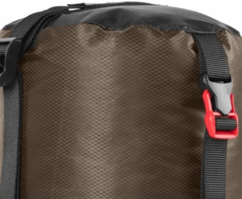 Compression Stuff Sack - Water Proof 70D Nylon Sleeping Bag Storage with 4 Adjustable Straps for Camping, Backpacking & Travel (Green, 14.5x6.6in)‌