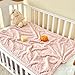 Yurhap Leopard Print Baby Blanket Fleece Baby Blankets for Girls, Ultra Soft Cozy Fluffy Infant Toddler Newborn Receiving Blankets for Crib Stroller, 30