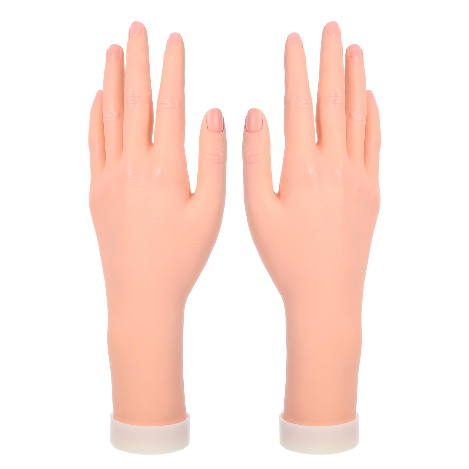 Manichino Mano Femminile Flessibile Realistica in Resina Morbida Set 2 Pezzi per Decorazioni Artistiche e Uso Fotografico, Modello a Grandezza Naturale