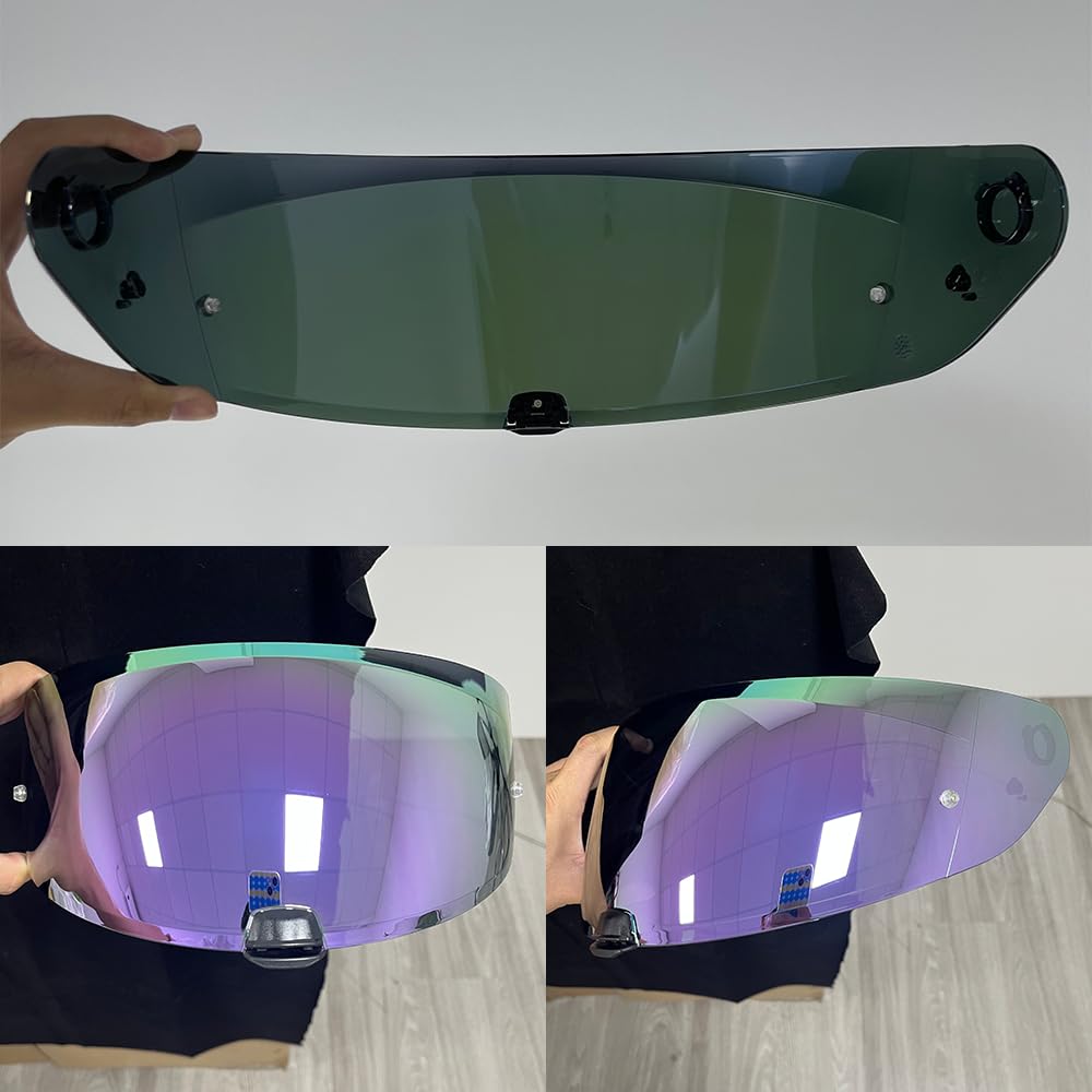 HJ-31 Helmet Visor for i10,i70.Replacement Motorcycle Helmet Shield Compatible with i10 i70 (Revo Deep Purple)