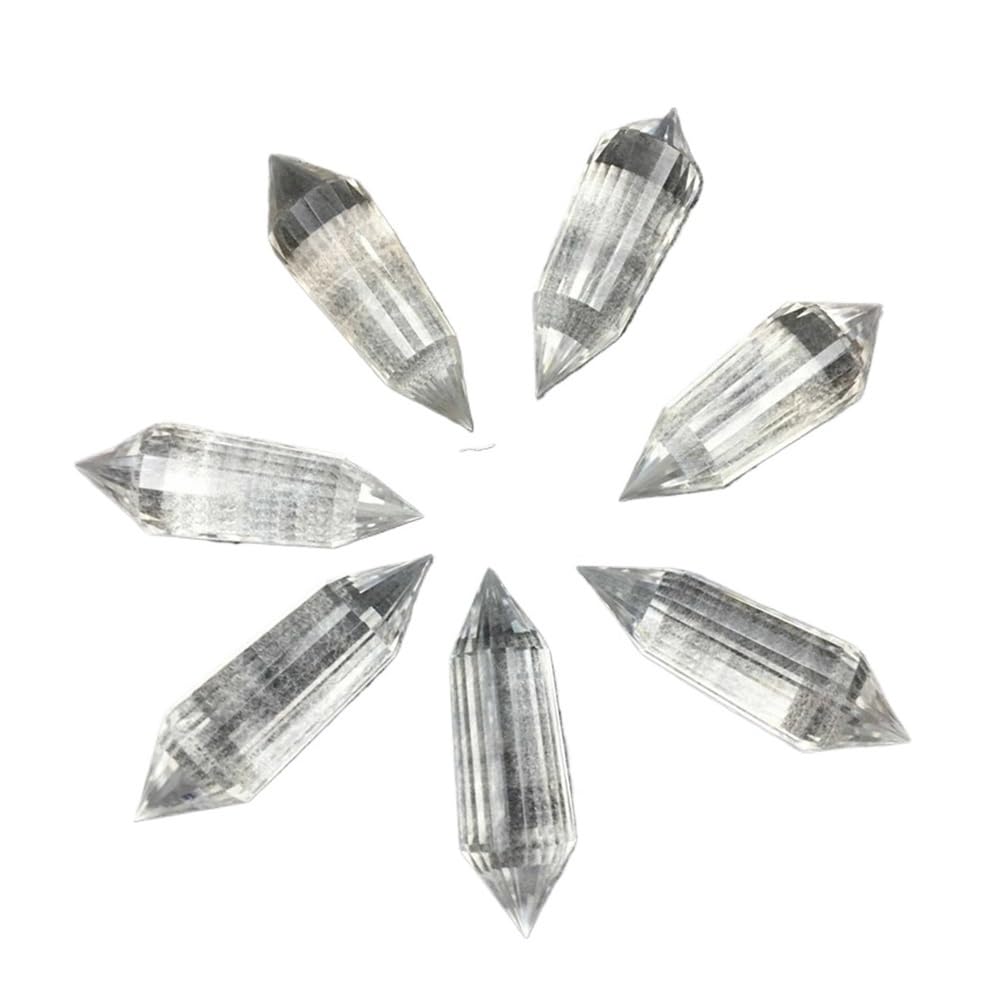 BKGWCSOR 1pcs 40-50mm Clear Quartz Crystal 24 Sided