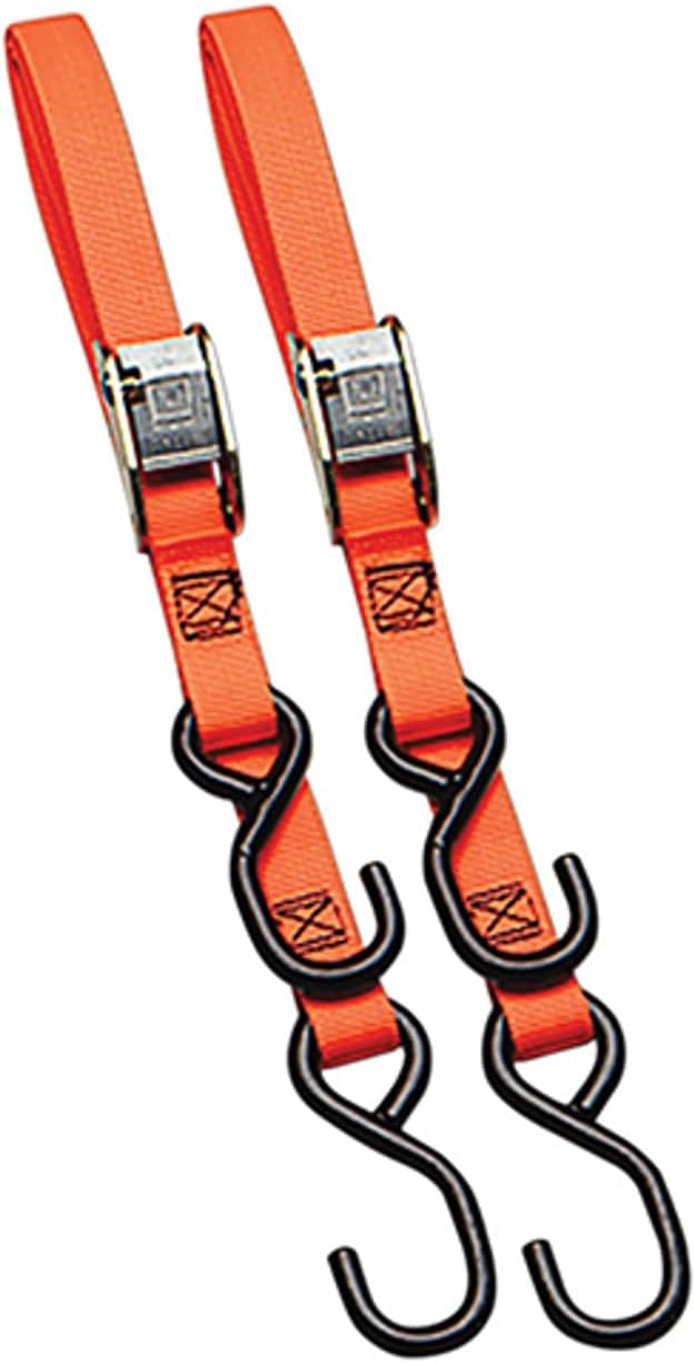 Ancra Originals Tiedowns - 1 Cam Buckle Tie Down Orange - Pair