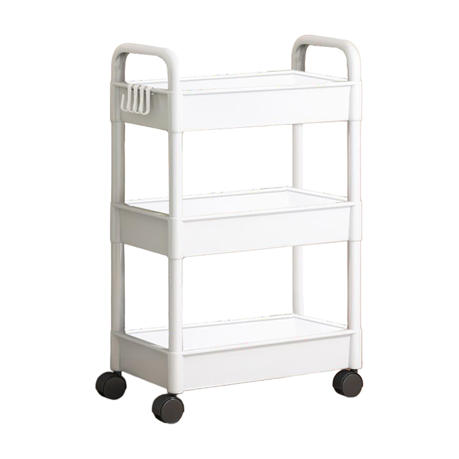 Generico Carrello a 3 Livelli con Rotelle - Portaoggetti per Cucina, Camera da Letto, Bagno e Lavanderia