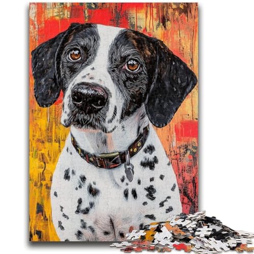 Puzzle 1000 Teile für Teenager, Pointer-Hunde-Puzzles für Teenager, lustiges Geschenk und Beschäftigung für Zuhause, Spielzeug für Regentage (26x38cm)
