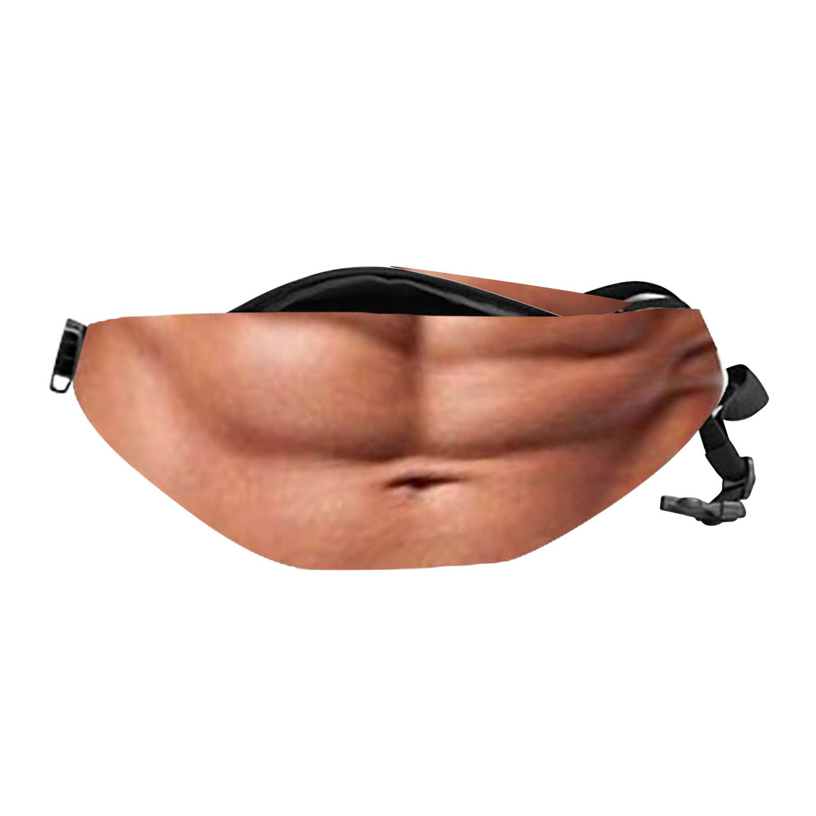 Belly Bum Bag Novelty Waist Bag Men Women Adjustable Belt Realistic 3d Print Fanny Pack Waist Pouch Purse for Halloween Party Christmas