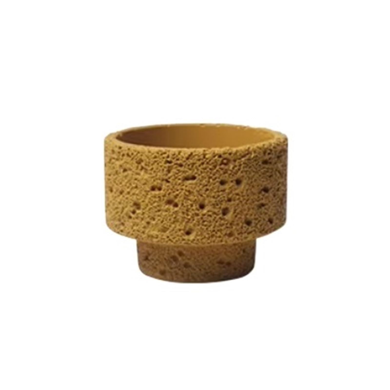 Cenz-888 flowerpot A Stylish And Minimalist Concrete Succulent Planter, Perfect For Indoor Use Pots for Plants(Yellow,Small)