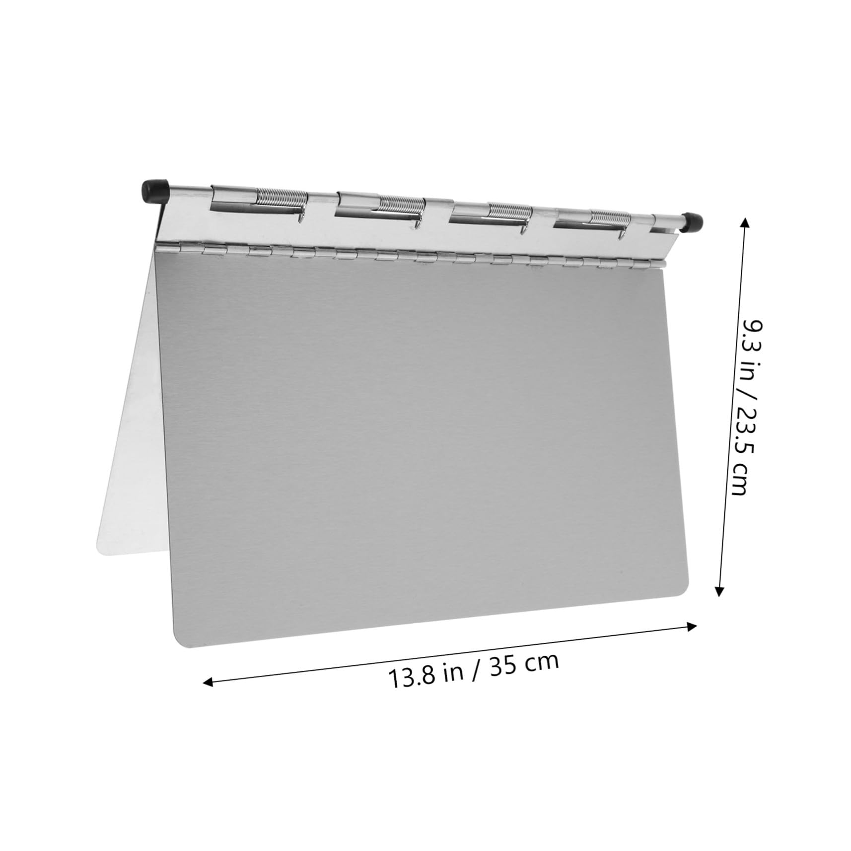 Cartella Portadocumenti in Acciaio Inox per Referti Medici A4 | Formato Allungato, Design Robusto e Rigido, Uso per Ufficio e Archivio, Pratica per Fogli e Appunti