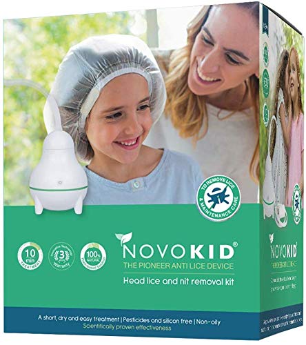 Novokid Revolutionary Complete Lice Treatment Kit - Treat Lice in 10 Minutes - No Shampoo Needed, Lice Comb Included - Hurt Free - (Full KIT)