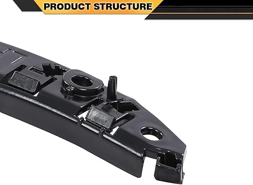 Miniatura 6 de CNNELL Soporte de parachoques de retención delantero derecho e izquierdo par compatible con Dodge Challenger 2008-2014 68043392AA 68043393AA,