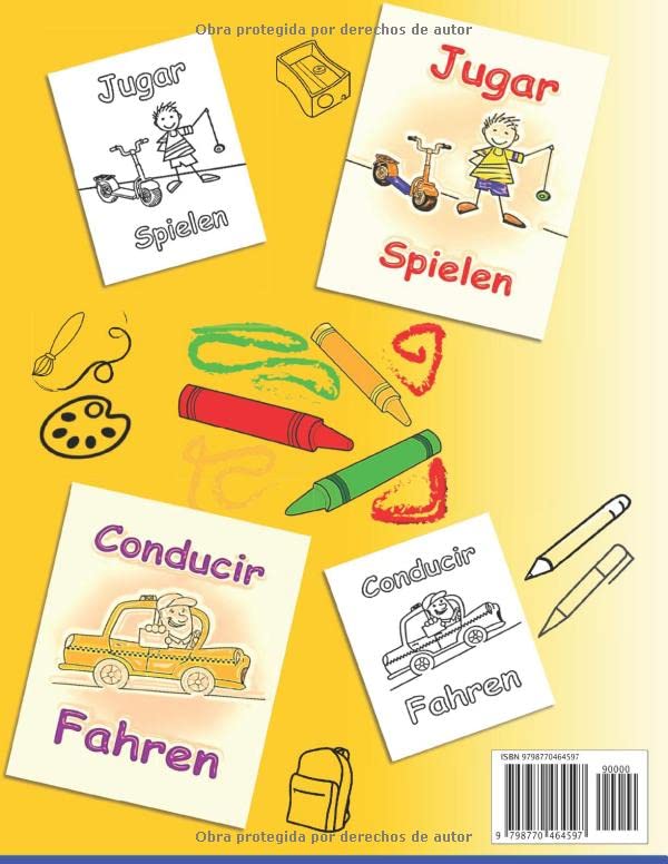 Miniatura 2 de Primeros verbos para niños pequeños Alemán - Español Bilingüe 1 La forma más fácil de aprender los verbos para niños (Mis Primeros Libros Bilingües