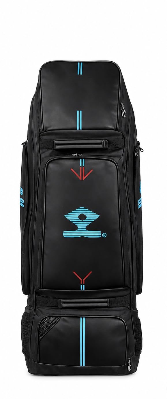 Duffle Cricket Kit Bag with Wheels, Heavy Duty Polyester | Backpack Straps, Separate Shoe Compartment, Large Storage Capacity, Travel Bag, Cricket Equipment-picture-30