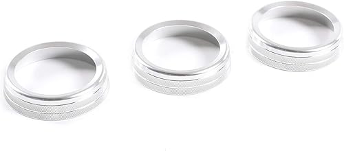 Miniatura 9 de CHEYA Anillos de ajuste de aire acondicionado trasero para Land Rover Defender 110 2020 accesorios de coche (plateado)