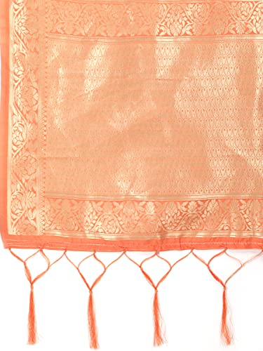 Image of DEVANGI Women's Floral Silk Blend Dupatta