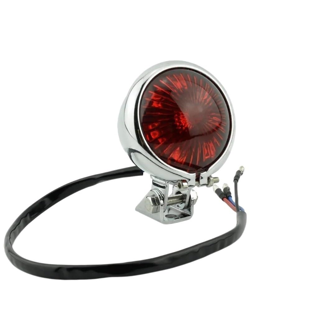 Phare moto Feu arrière de frein Led pour motos, petit feu rond, Stop, pièces modifiées, indicateur lumineux, 12v