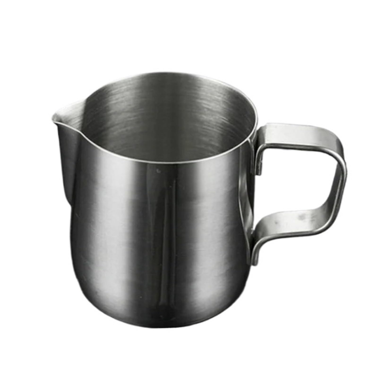 Jarras de leche 100/350/600ml, jarra espuma artesanal acero inoxidable, artística for café, tazón taza(350ml)