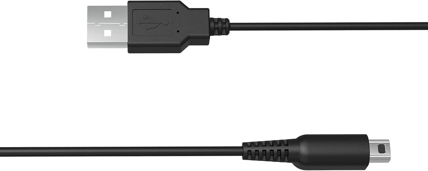 HAUZIK Charger Cable USB Compatible with Nintendo 3DS, 3DS XL, New 3DS, New 3DS XL, DSi, DSi XL, 2DS, New 2DS XL LL (4 Ft, 2 Pcs) : Video Games