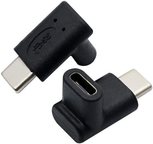 iYueshare 2pcs 90 Degree Type C USB 3.1 Adapter USBC MaleUSB C Female