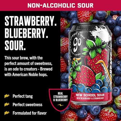 Image of Go Brewing Mixed Pack Variety, NA Beer, 12 Pack (12 oz) | Small-Batch Craft Brew, Low-Calorie, Classic Ingredients, Bold Smooth Finish, Any Occasion