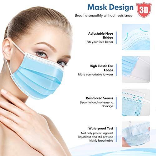 Hdfk FACE MASK Disposable Adults 3Ply Non-Woven thumb #4