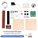 Tesla Coil DIY Kit, PEMENOL Touchable Plasma Ball Spark Gap Arc Generator for Physics Teaching, Arc Plasma Artificial Lighting Science Experiment Model for College University Education Experiment