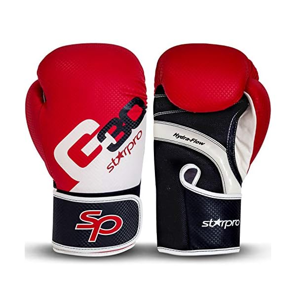 Starpro-Boxing-Gloves-Boxing-Gloves-for-Men-Boxing-Gloves-for-Women-Punching-Bag-Gloves-Kickboxing-Gloves-Training-Gloves-Sparring-Gloves-Muay-Thai-Gloves-Boxing-Equipment Starpro G30 Red Boxing Gloves - Strong Punches & Everlasting - Kickboxing & Training Gloves for Men and Women - - 16oz Boxing Gloves and Multiple Sizes