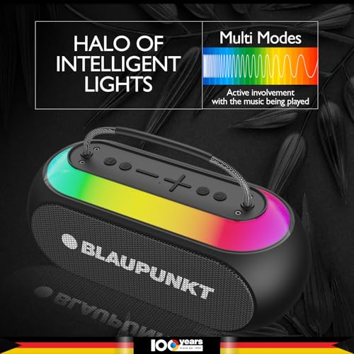 Image of Blaupunkt ATOMIK Kolors 35W Party Speaker Boombox | Powerful Loud & Clear Sound | EFF Voice Changer Wireless Karaoke Mic | Portable Carry Handle | Perfect Outdoor Sound Partner for Travel & Parties