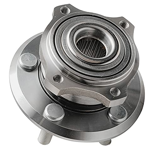 Image of Detroit Axle - Rear 2pc Wheel Bearing Hubs for 2006-2009 Dodge Charger 2005-2009 Magnum Chrysler 300, 2 Wheel Bearing and Hubs Assembly 2007 2008 Replacement