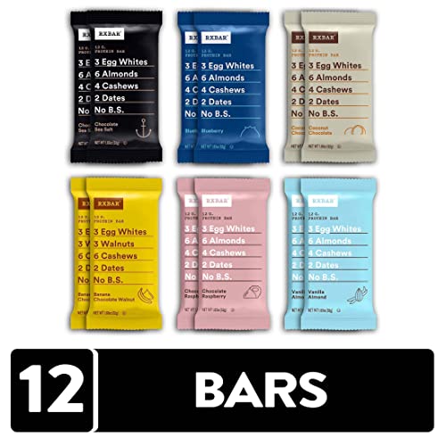 Rxbar Protein Bar, Variety Pack, 6 Flavors, 1.83 Ounce - 12 Count (Pack Of 1) #TOP1