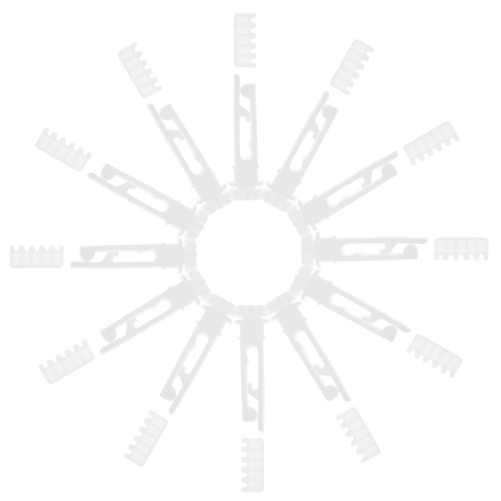 GOOHOCHY 1set Vertical Blind Replacement Stems and Gears Smooth for Easy Repair of Broken Vertical Blinds Includes Stems and Gears for Comprehensive Fixing