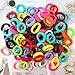 WillingTee Baby Hair Ties,300PCS Nylon Toddler Hair Ties for Girls, Kids Seamless Hair Bands, Girls Elastic Ponytail Holders,Multicolor