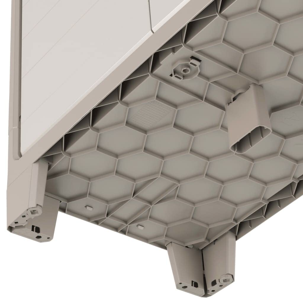 Keter Gulliver Basso XL Armadio 2 Ripiani 80x44x100 cm Sabbia Beige
