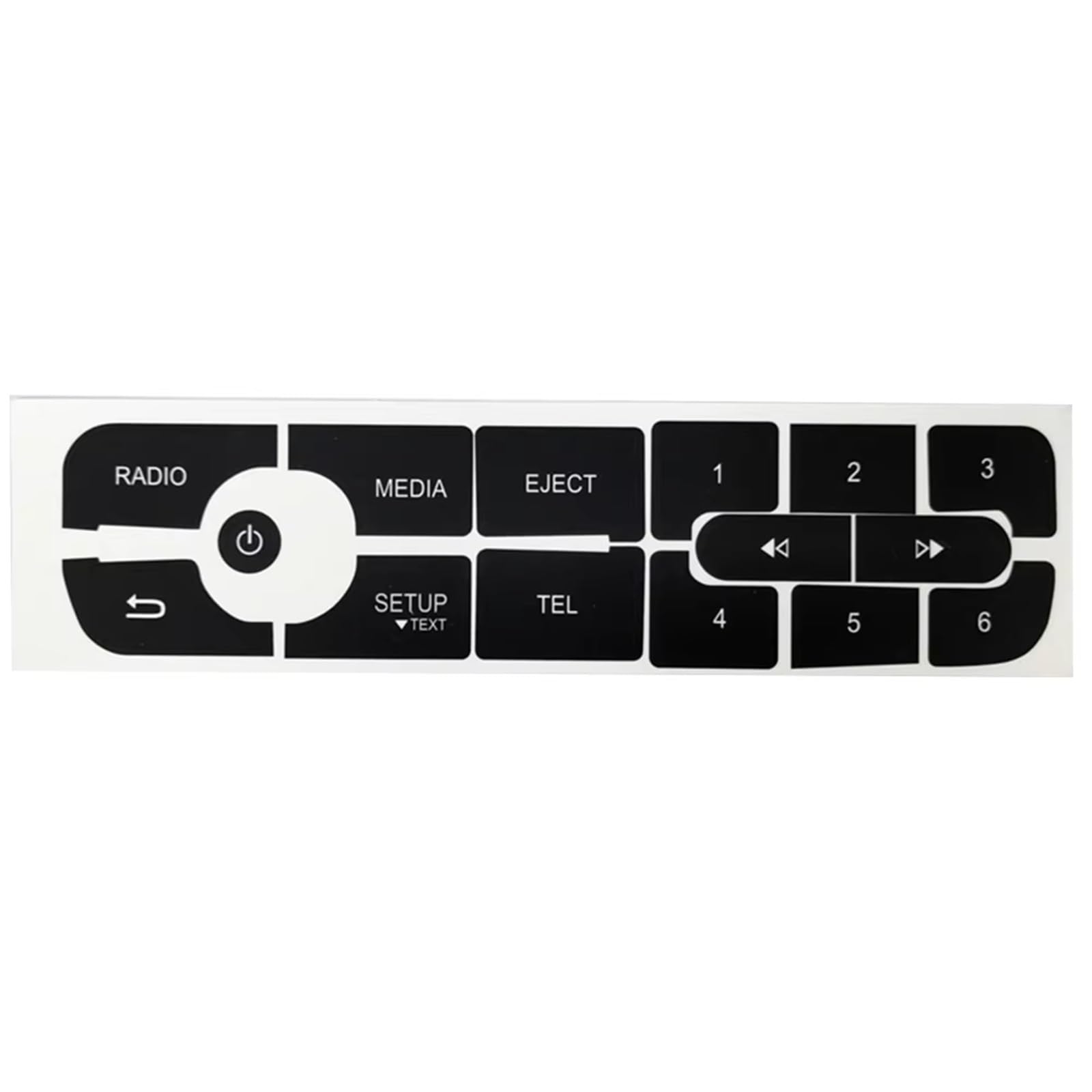 Repair Compatible with for Megane for Master for Scenic Iii Car Button Repair Stickers CD Audio Decals