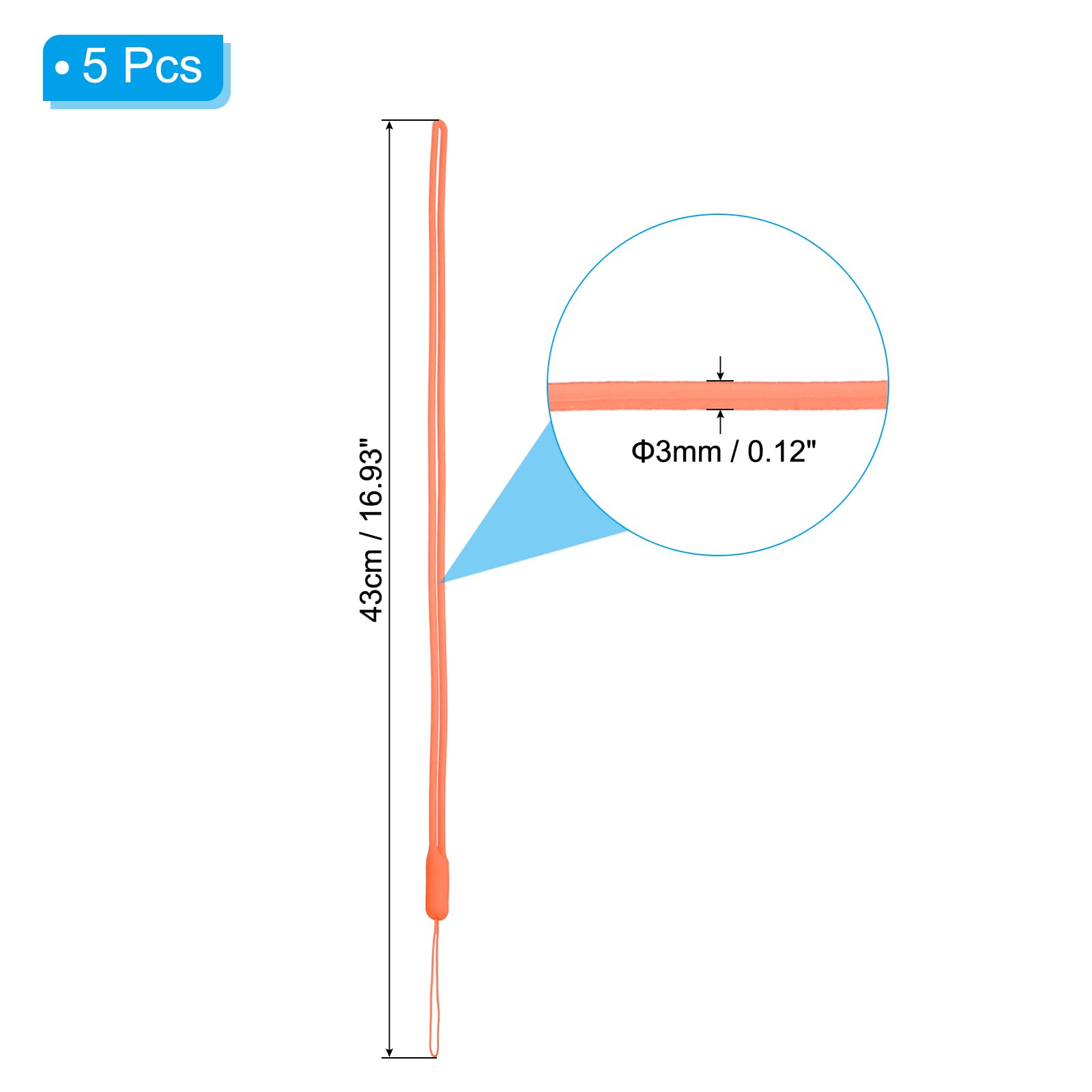 PATIKIL 43cm Wrist Strap Lanyards - Image 2