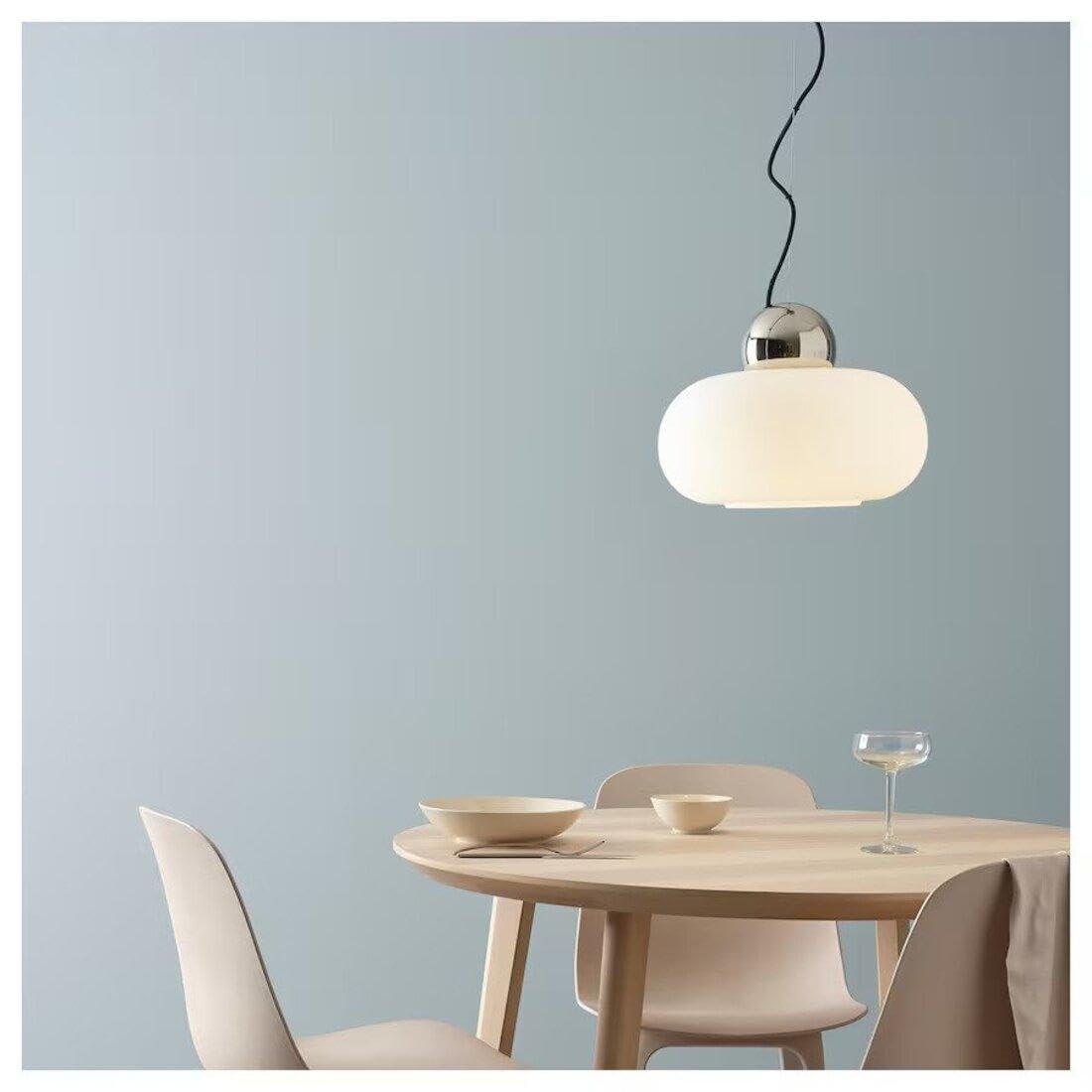 Buy Ikea DEJSA Pendant lamp, Chrome-Plated/Opal White Glass, 36 cm