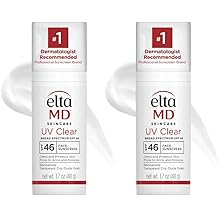 EltaMD UV Clear Face Sunscreen SPF 46, Oil-Free Sunscreen with Zinc Oxide, Dermatologist Recommended