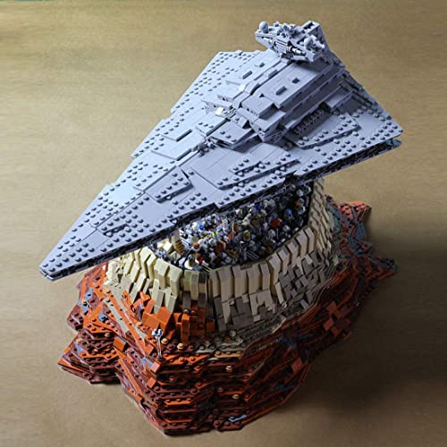 YLPCK Technik Baustein Sternenzerstörer Bauset, Moc Das Imperium über Jedha City, 5162 Klemmbausteine Super Star… – Bild 4