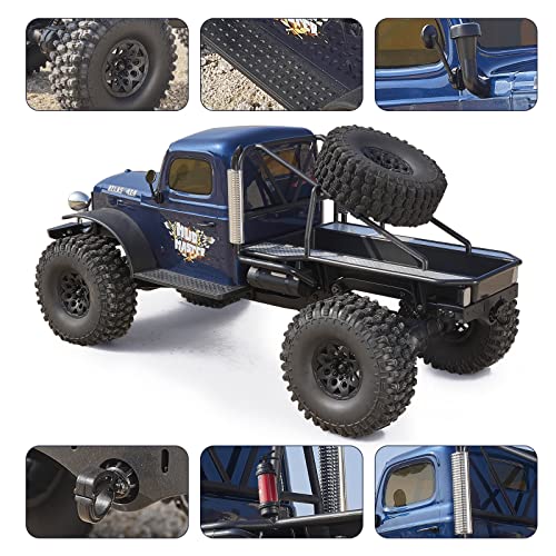Image of BEEZRC RocHobby 1 /10 Atlas RC Crawler, 4WD with Lighting, 2.4GHz RC Rock Truck, Off Road Hobby Grade, Remote Control Car for Adults, Need to Complete with Battery (Blue)