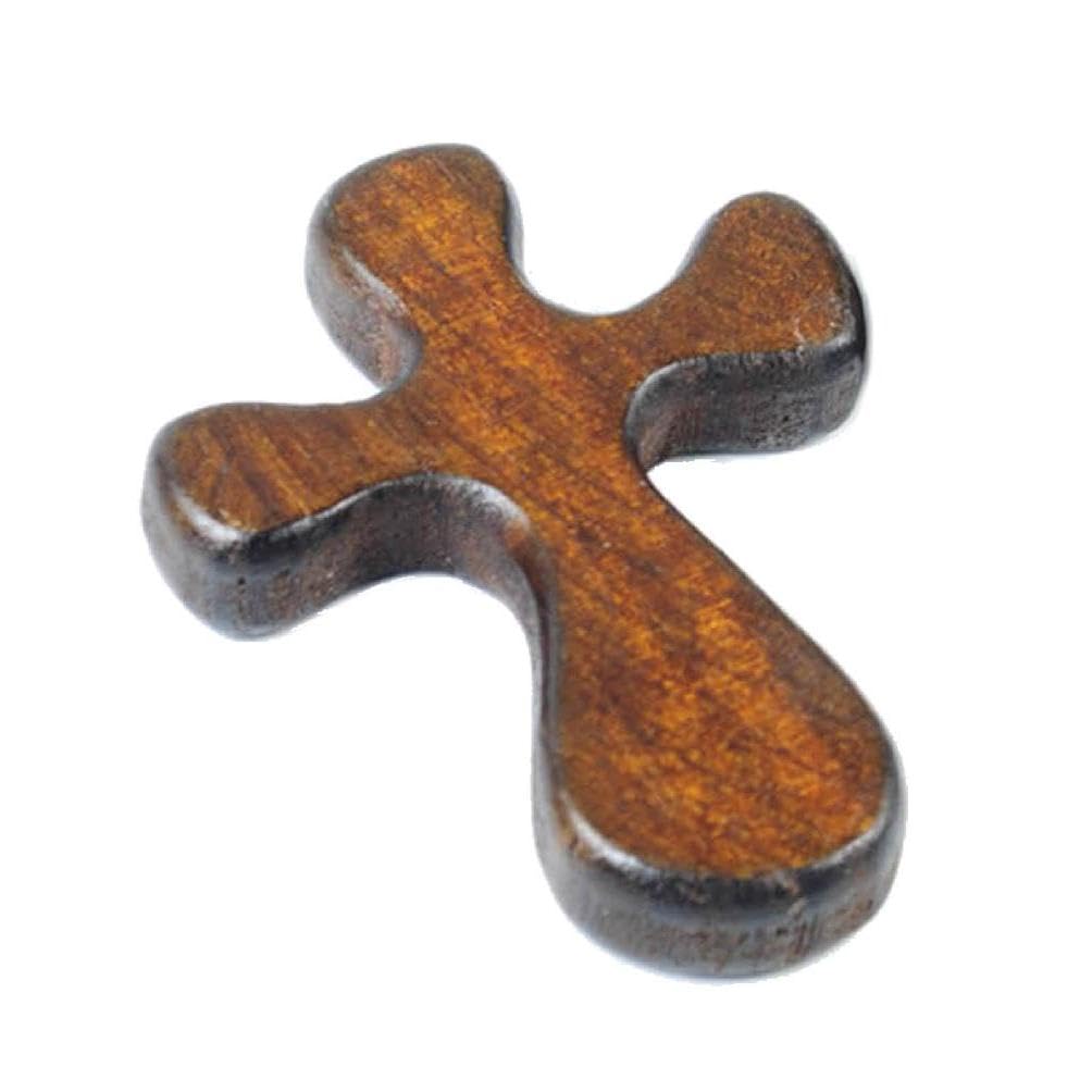 FUZYXIH Small Wood Pocket Holding Crosses Comfort Cross Prayer & Meditation Cross Handmade Religious Jewelry Gift Comfort Crosses Religious Symbols Christian Gifts Unique Home Decor