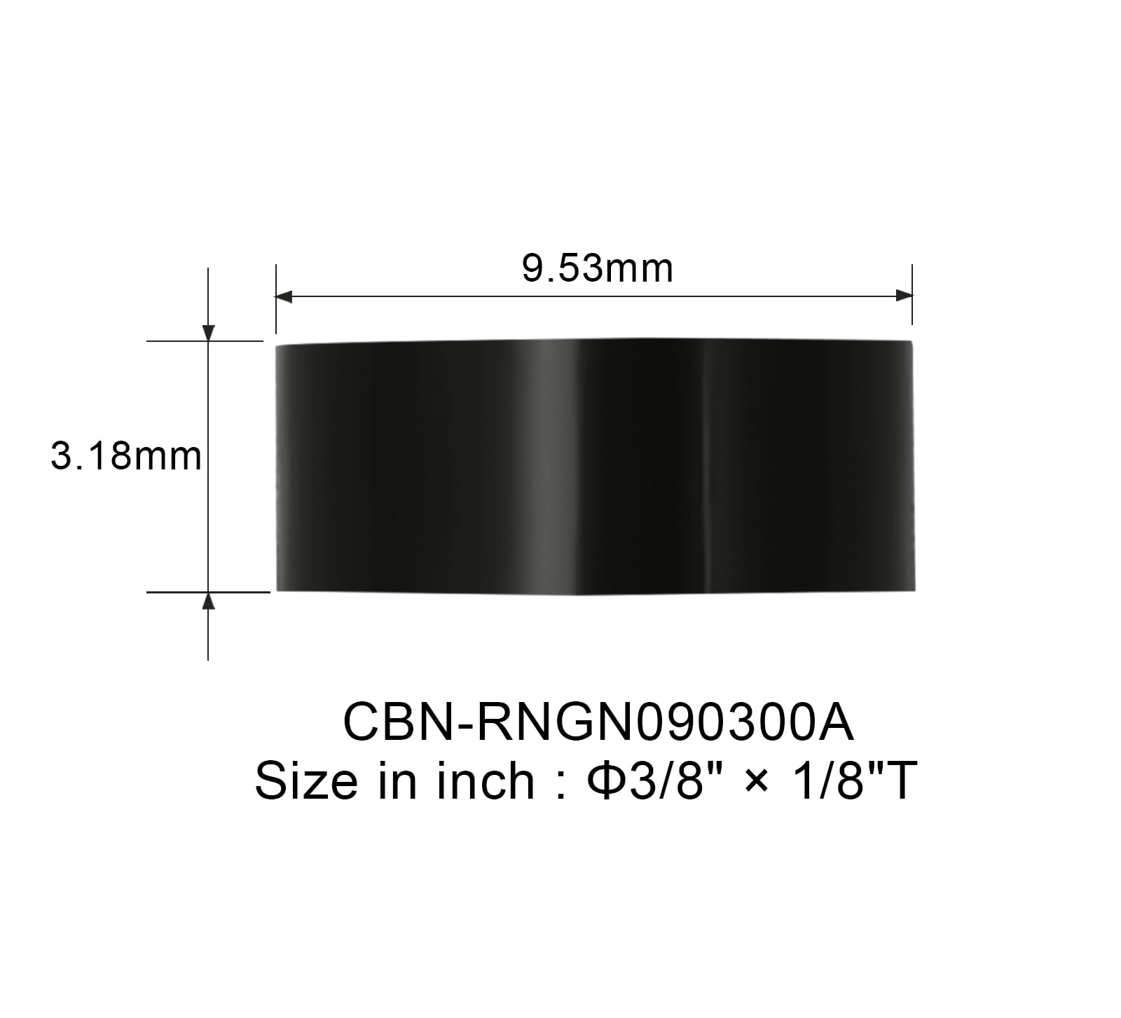 CBN PCD PCBN Inserts Outils de fraisage de tournage pour surfaçage des culasses 、 Blocs (CBN, 3/8''-1/8'')