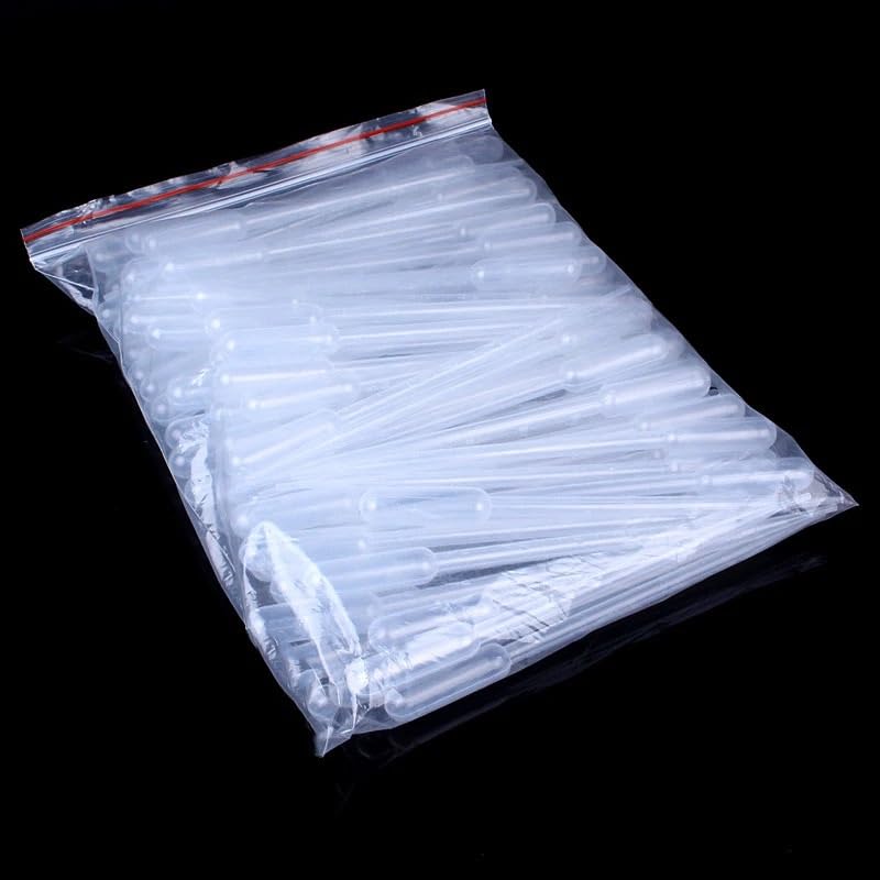 50~1000pcs, 5ml Disposable Plastic Pipette Graduated Transparent Dropper Pasteur Pipettes Laboratory Experiment Supplies(1000 pcs)