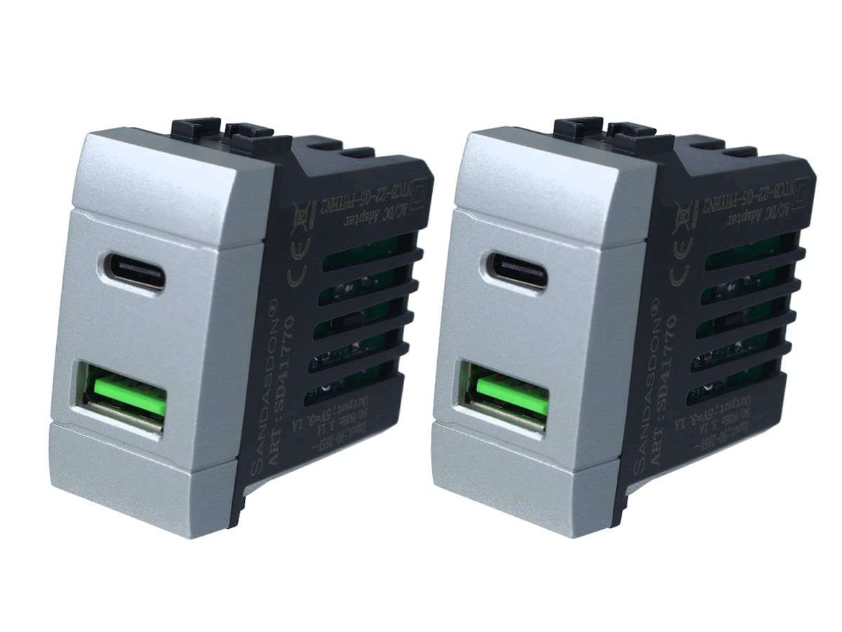 Jung Dubbele Wandcontactdoos Met Randaarde - Inbouw - Wit kopen